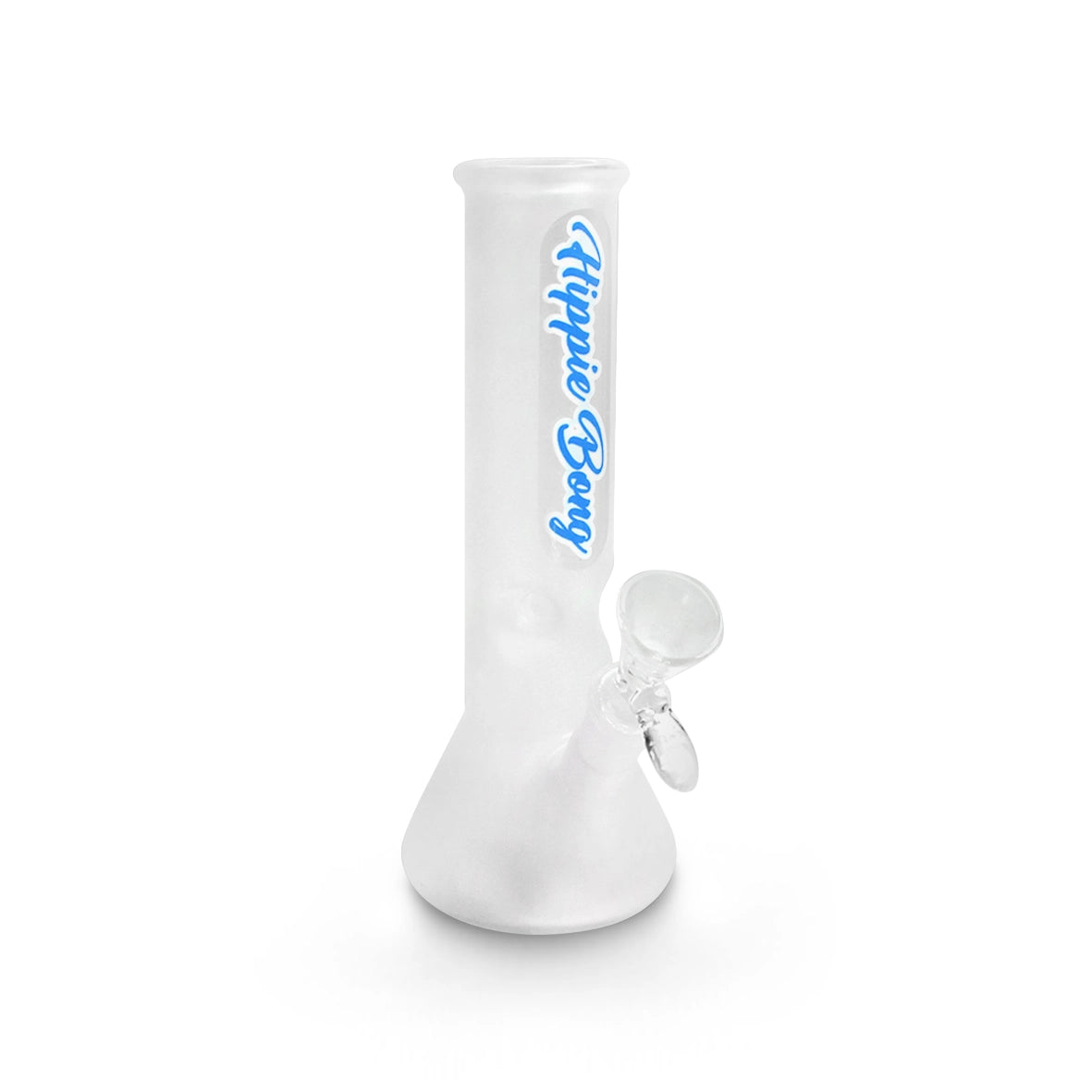 Bong de Vidro sandblast jateado com Bowl Dowstem Azul