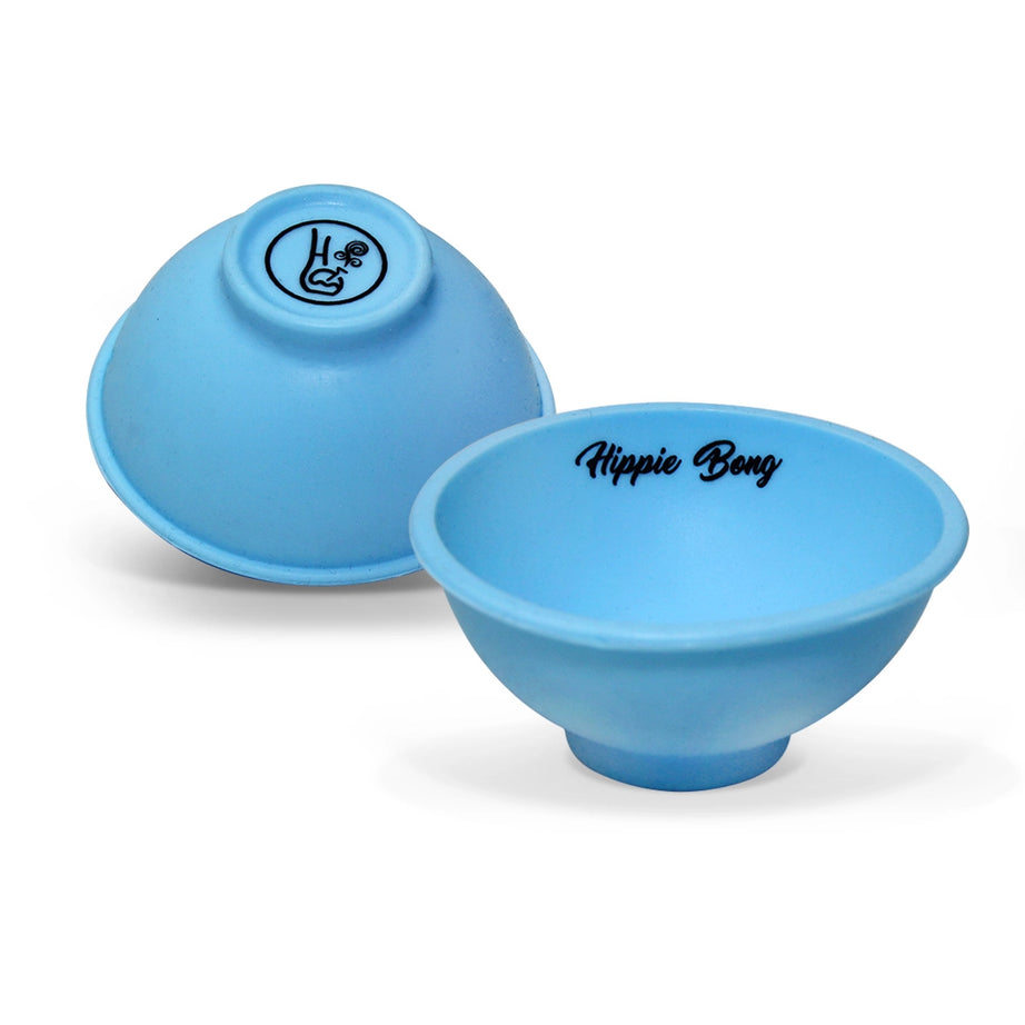 Cuia de silicone bowl colorido azul