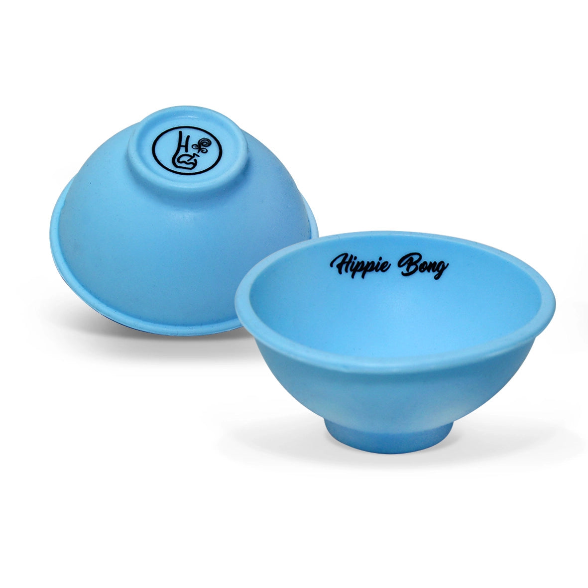 Cuia de silicone bowl colorido azul
