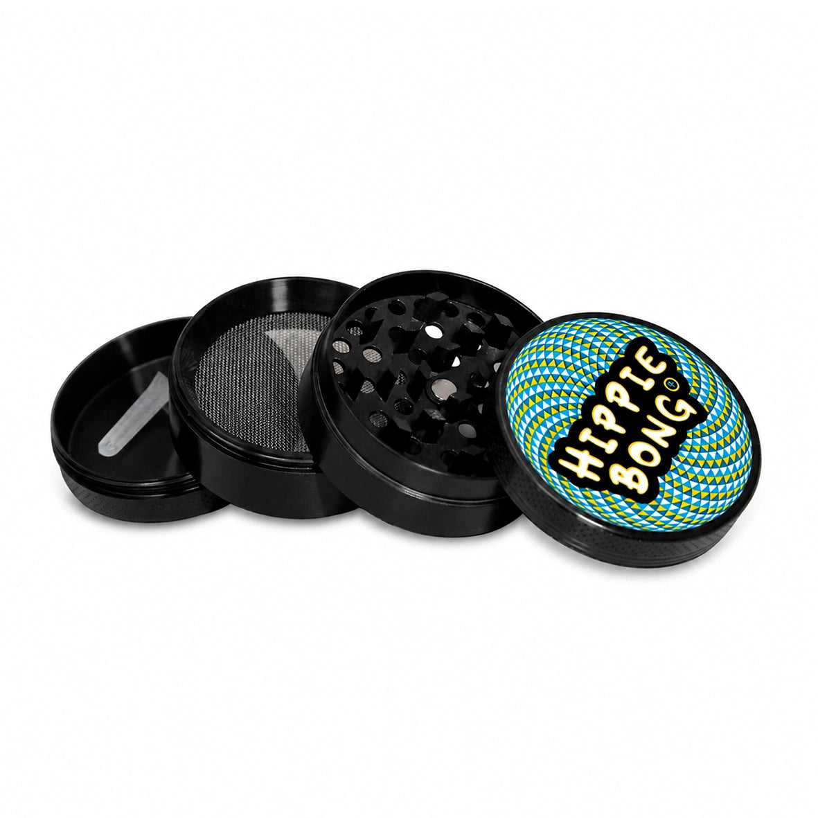 Dichavador de Metal Fibo Hippie Bong 4 partes