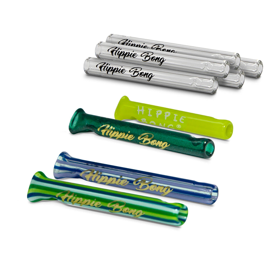 Kit piteiras de vidro transparente coloridas vacstack