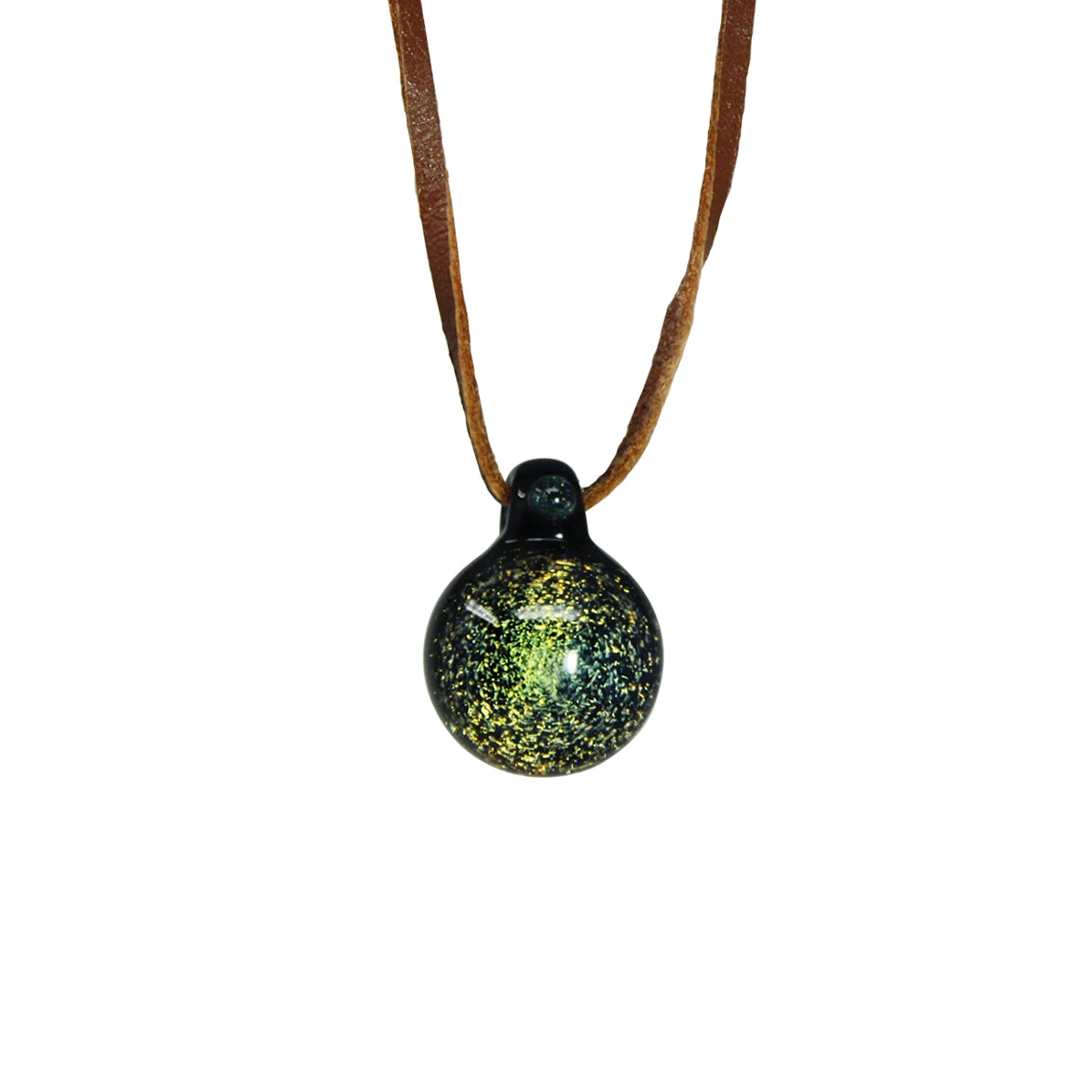 Pingente de Vidro Dichroic Yellow