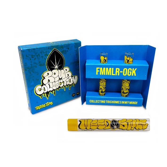 Embalagem com duas Piteiras de vidro Fummelier Bomb Collection Weed Style