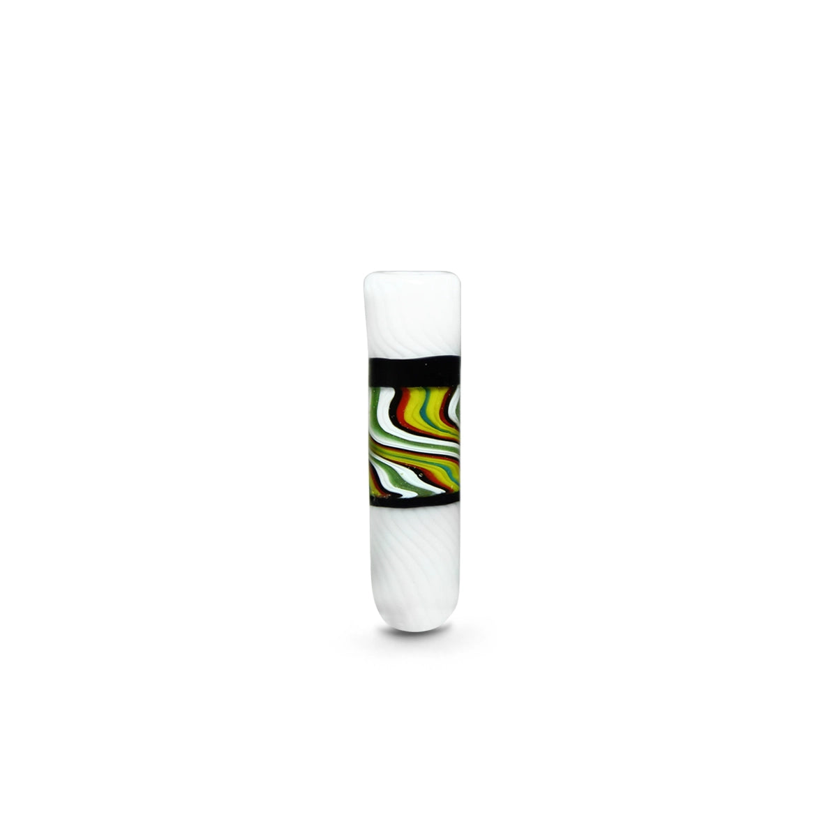 Piteira de Vidro Colorida Incalmo Fat White