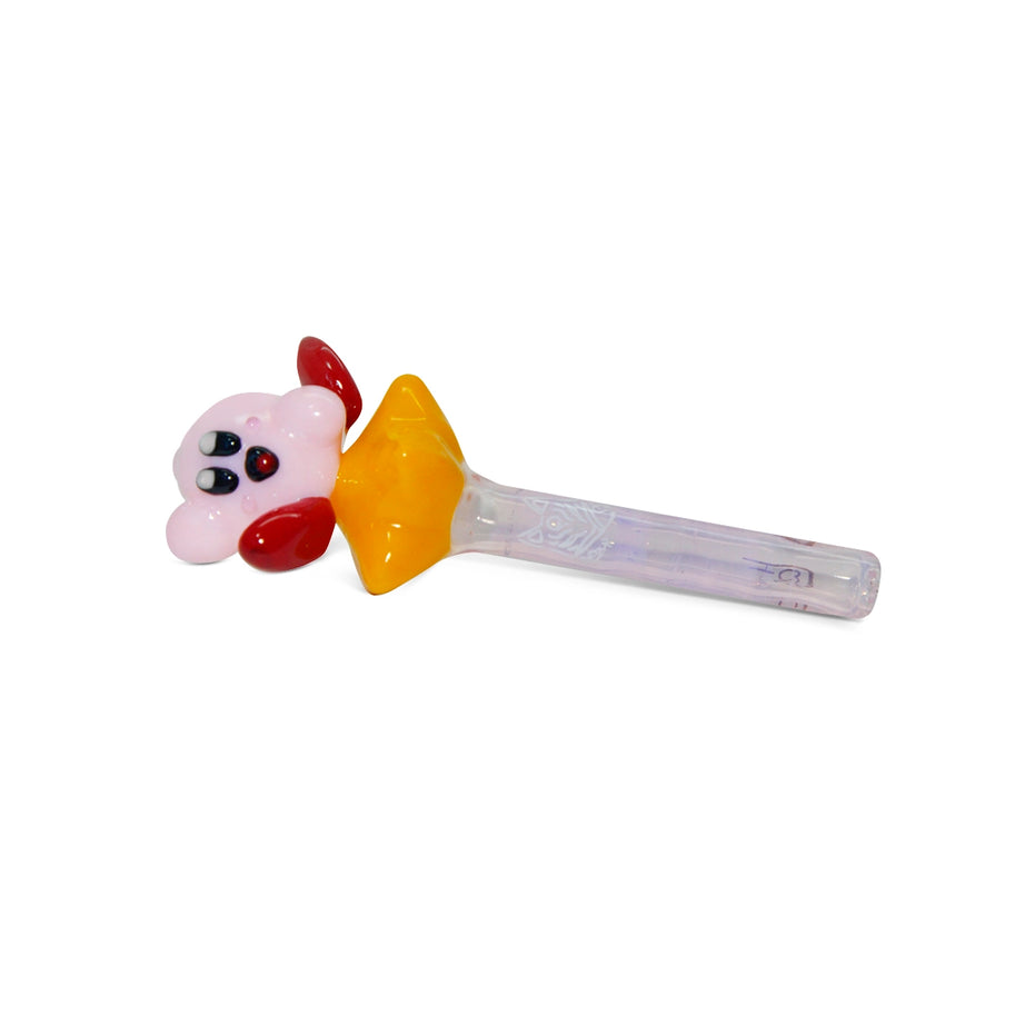 Piteira de Vidro Miniatura Colorida Pokémon Kirby