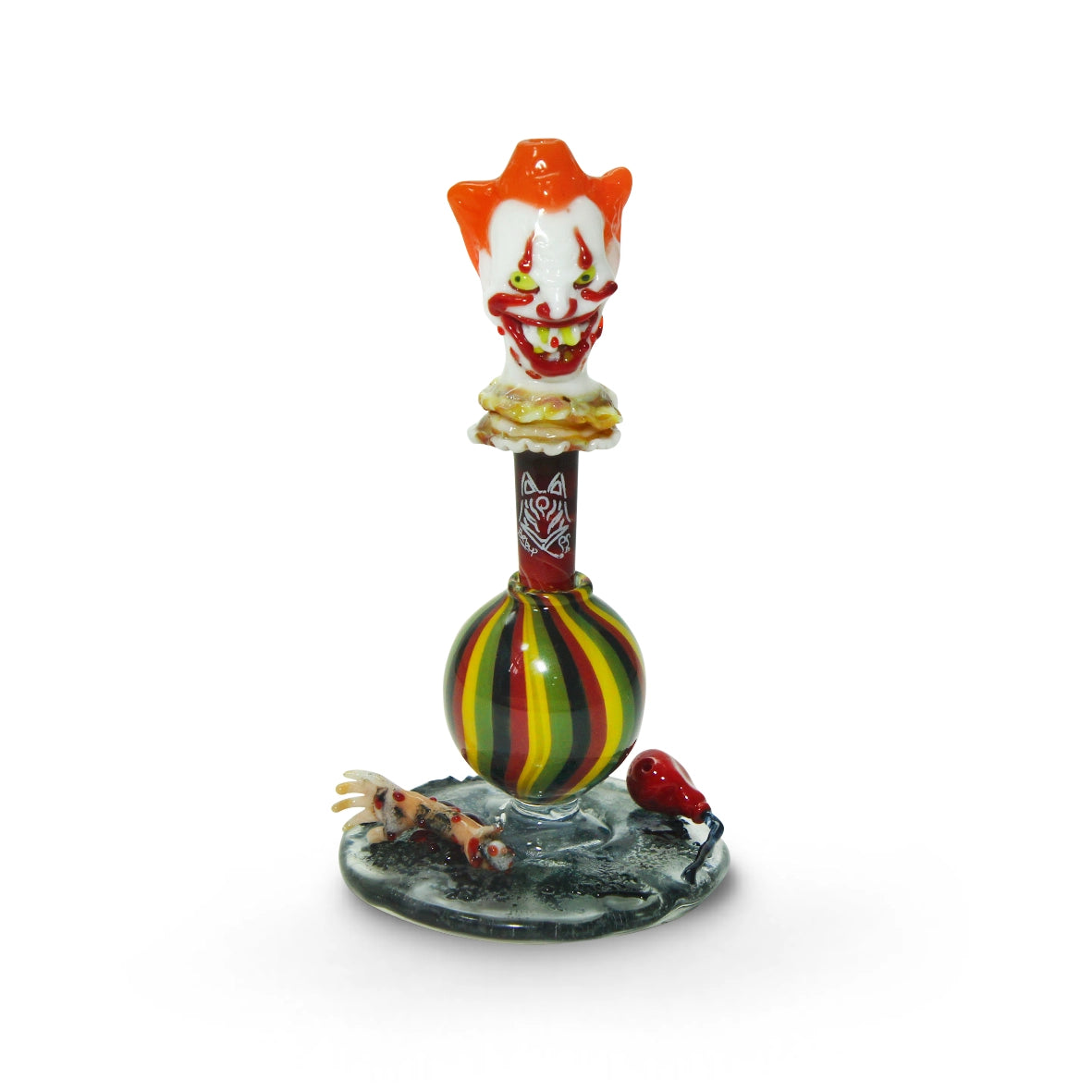 Piteira de Vidro Miniatura Colorida Pennywise palhaço It a coisa