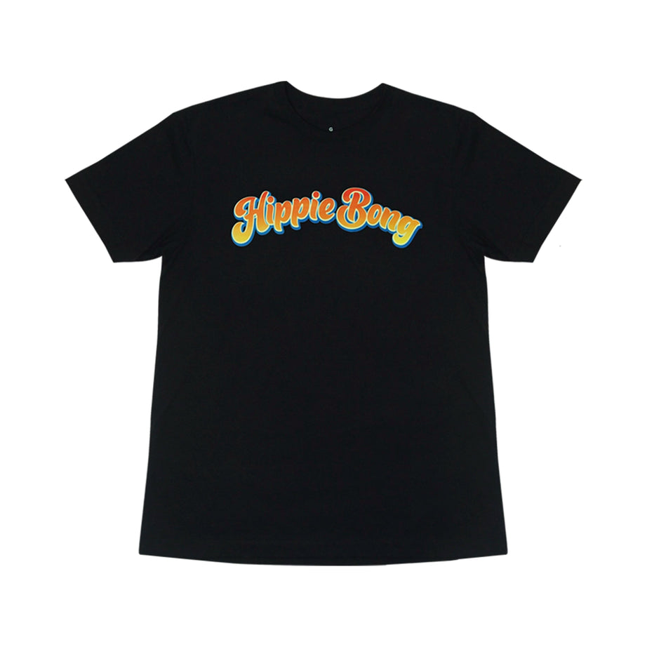 Camiseta Preta Hippie Bong Soprador de Vidro