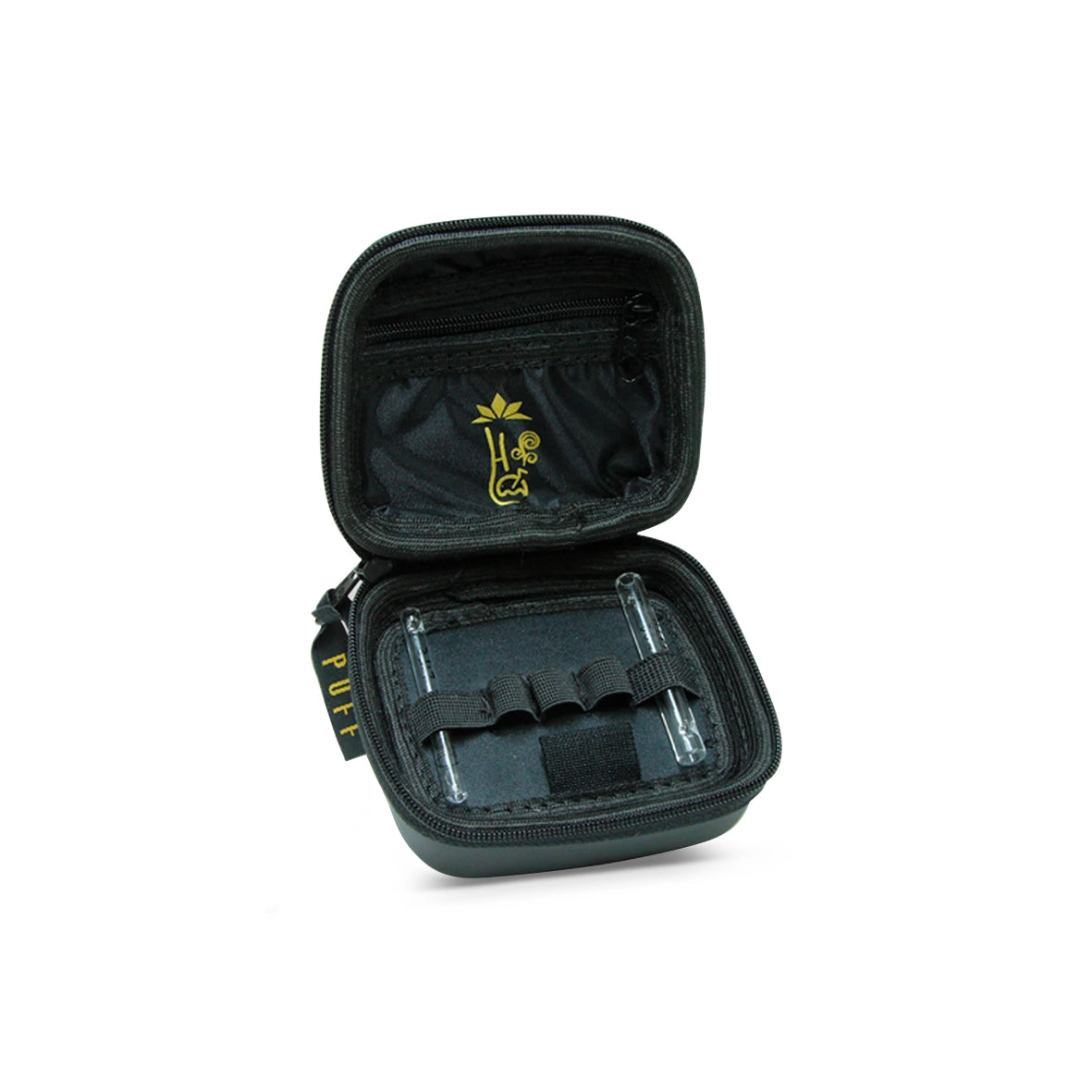 Case com duas Piteiras de vidro Puff life proteção