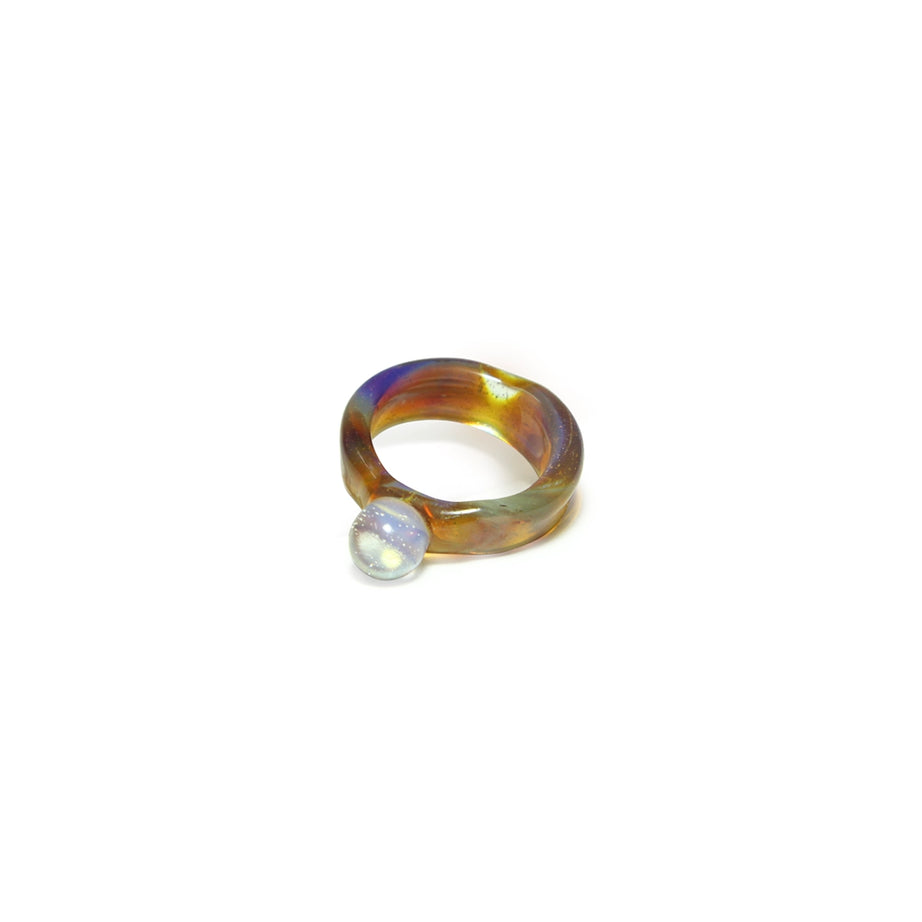 Anel de Vidro Ambar Moon