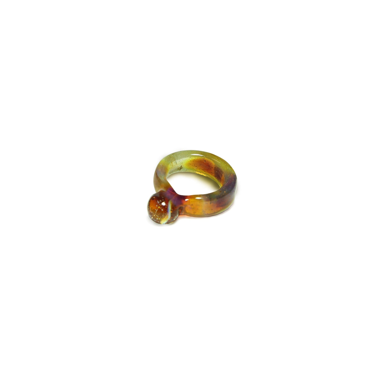 Anel de Vidro Ambar Drop