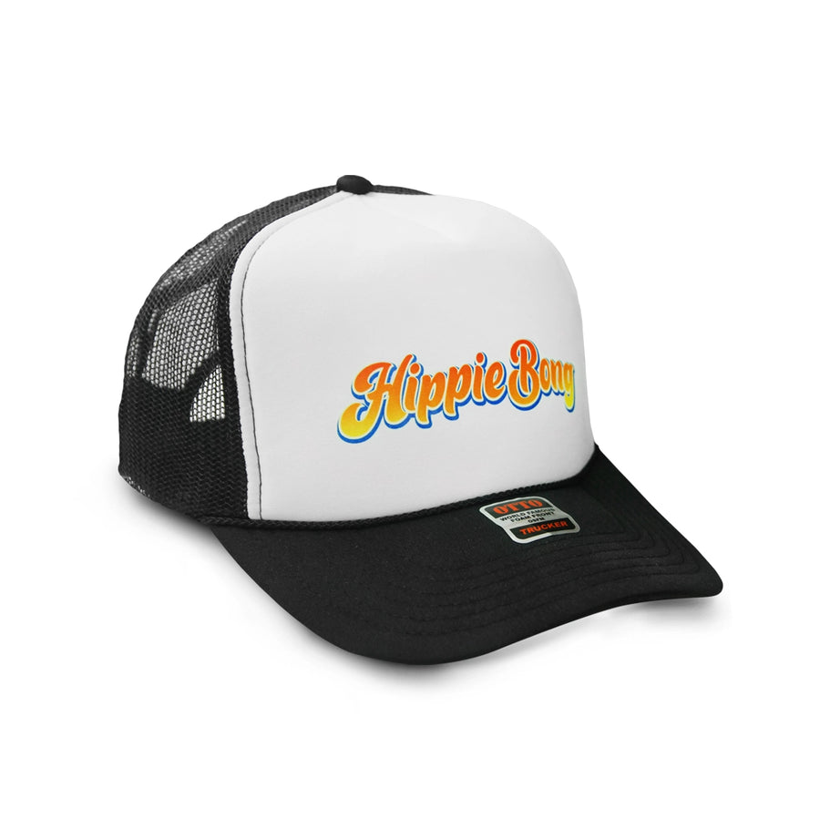 Boné Otto Logo Trucker Colorido Hippie Bong Branco e Preto