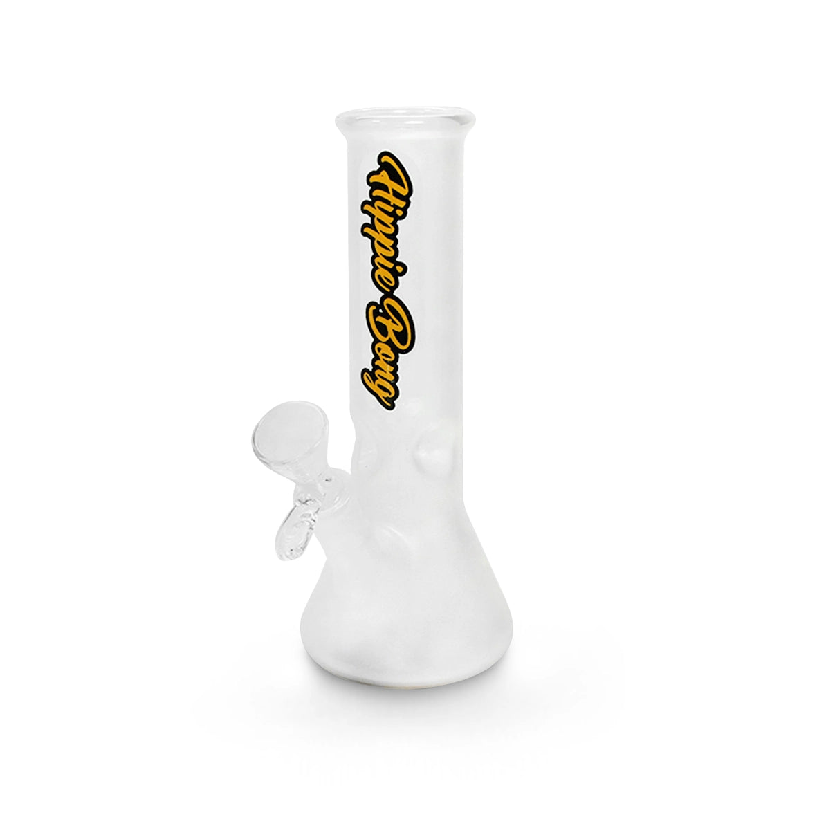 Bong de Vidro sandblast jateado com Bowl Dowstem Amarelo