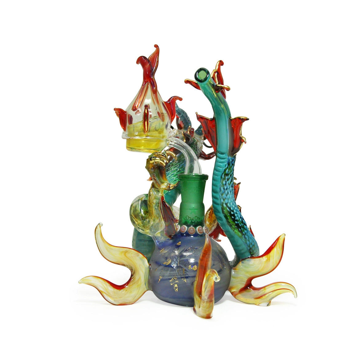 Green Dragon Glass Bong