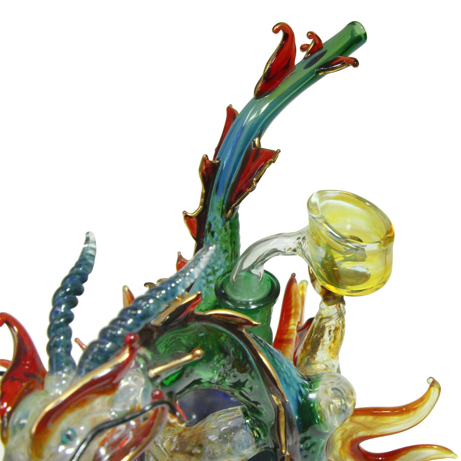 Green Dragon Glass Bong