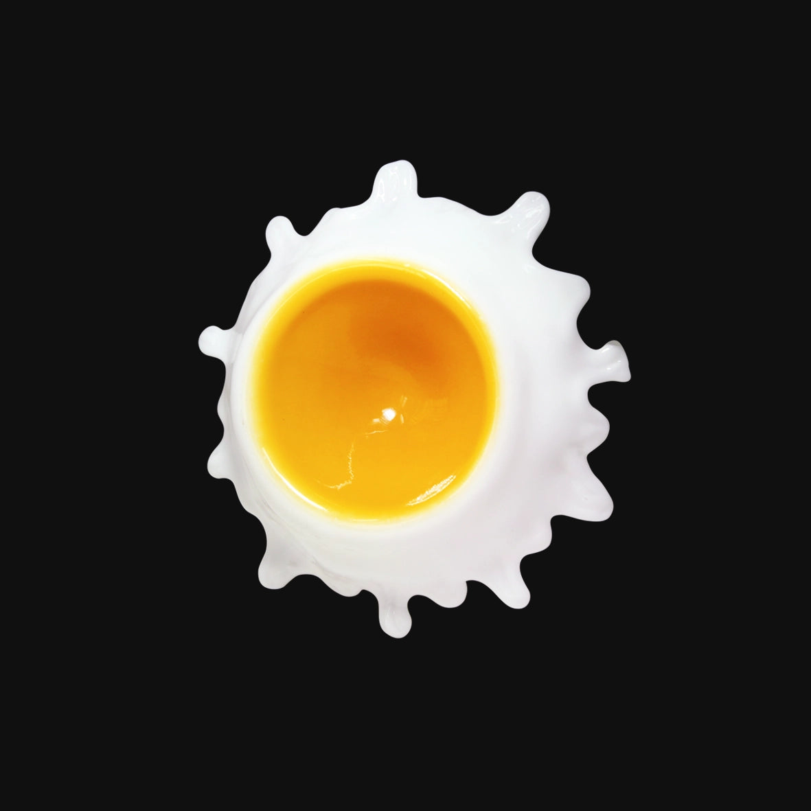 Cinzeiro de Vidro Egg Splash