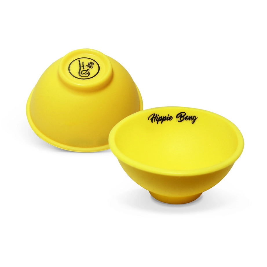 Cuia de silicone bowl colorido amarelo
