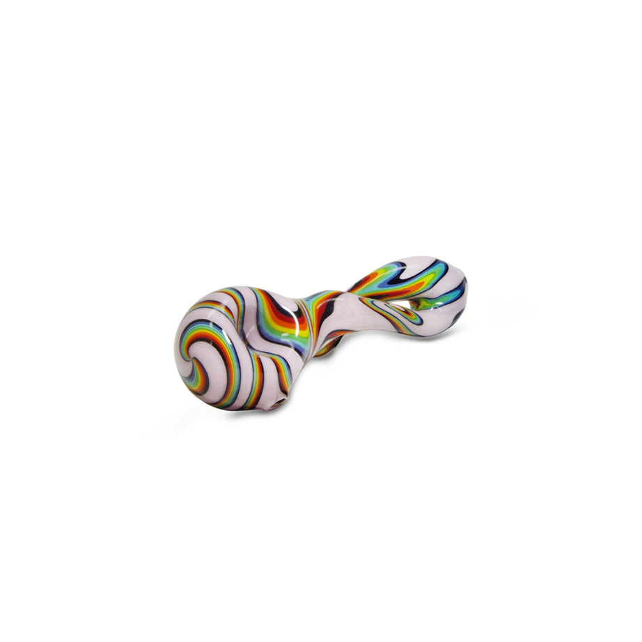 Pipe de Vidro Spoon Twisted Donuts Pink