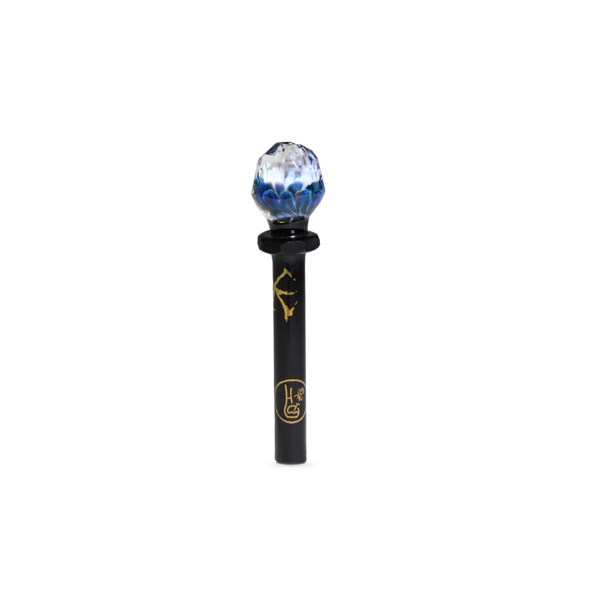 Piteira de Vidro Implosion Black Facet 1