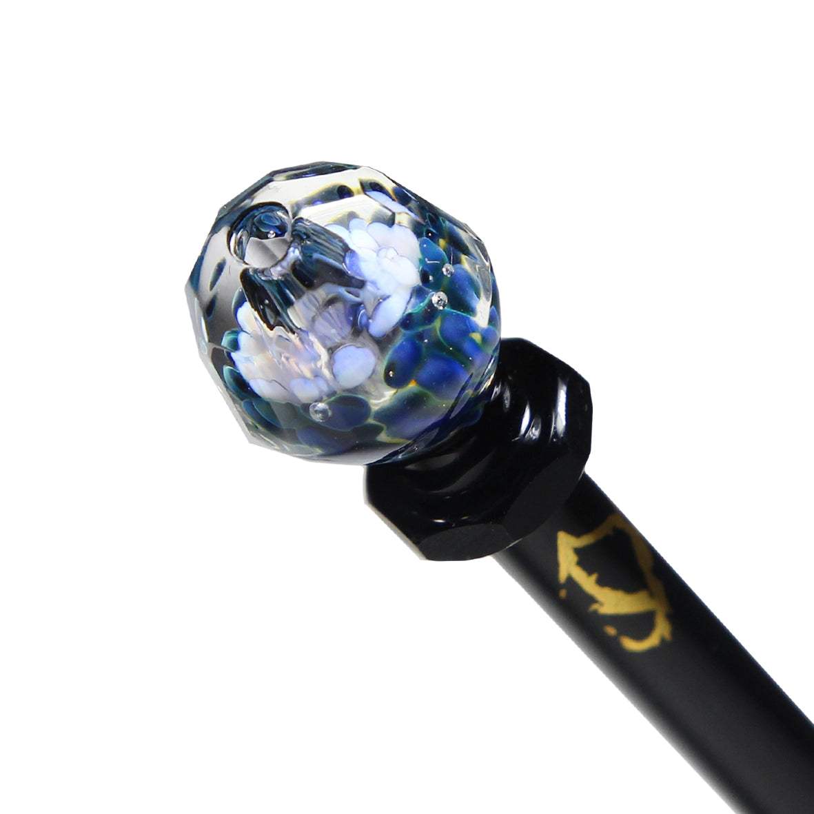 Piteira de Vidro Implosion Black Facet 1