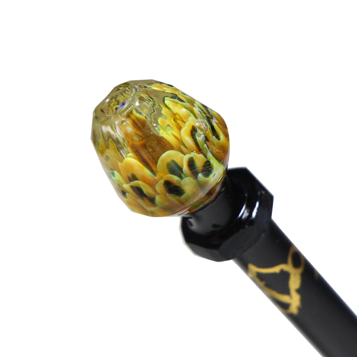 Piteira de Vidro Implosion Black Facet 3