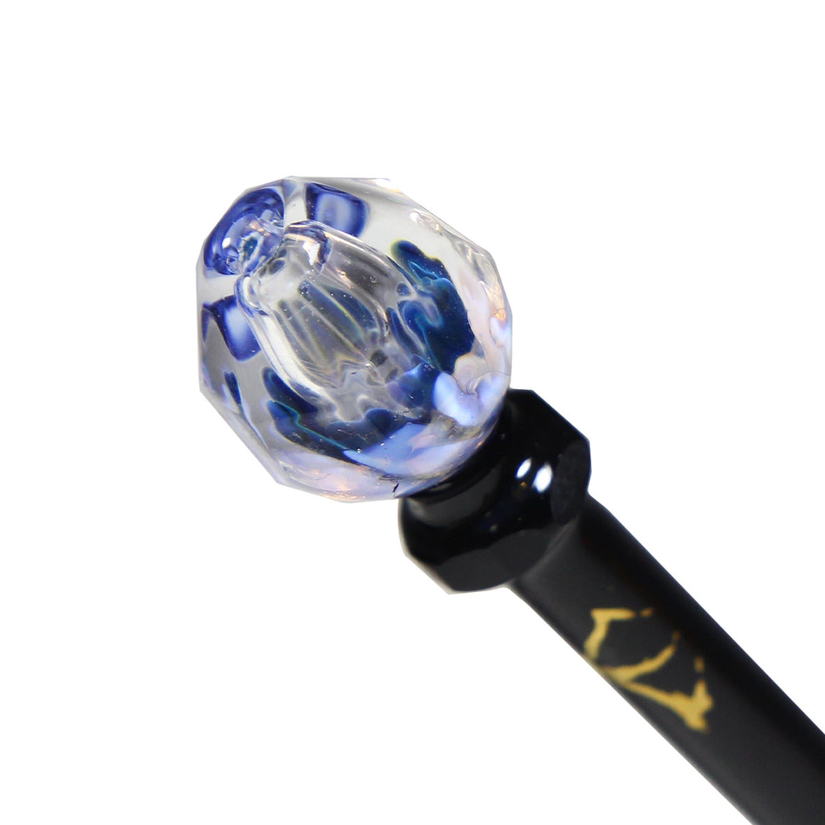 Piteira de Vidro Implosion Black Facet 2