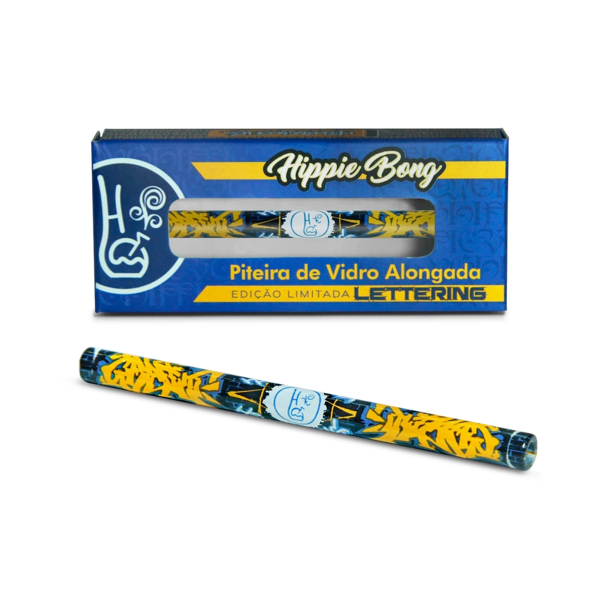 Piteira de Vidro Full Print Colorida Alongada