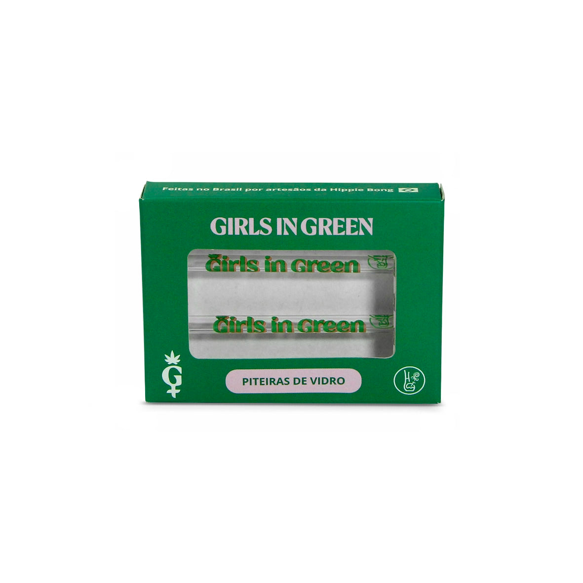 Piteiras de Vidro Alongadas collab Girls in Green