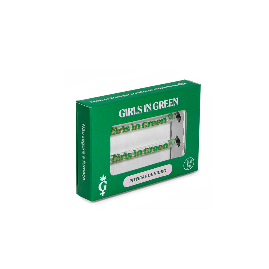 Piteiras de Vidro Alongadas collab Girls in Green