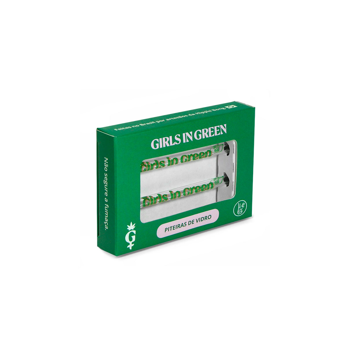 Piteiras de Vidro Alongadas collab Girls in Green