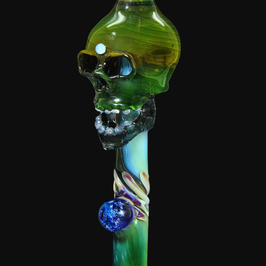 Piteira de Vidro Skull Fuming