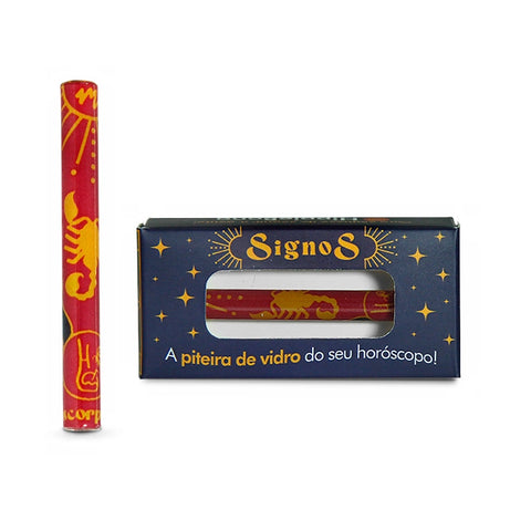 Piteira de Vidro Signos Full Print Escorpião