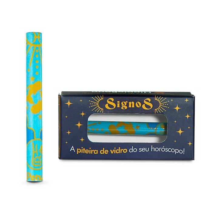 Piteira de Vidro Signos Full Print Peixes