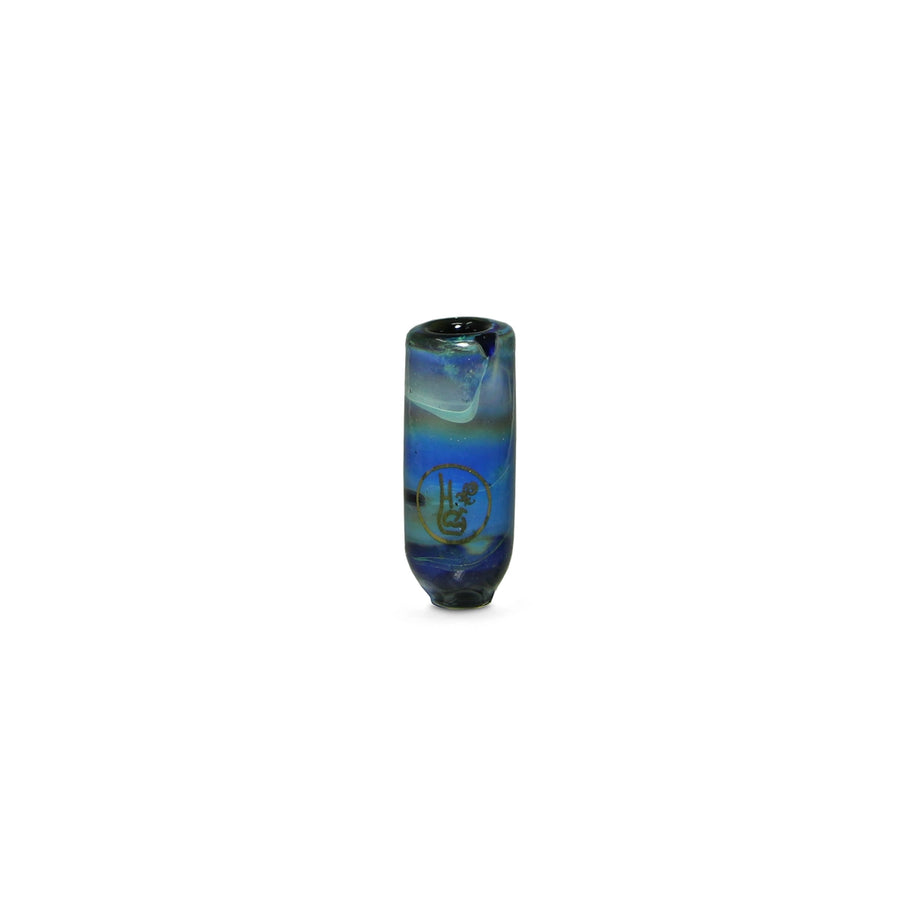 Piteira de Vidro Colorida Blue Bullet