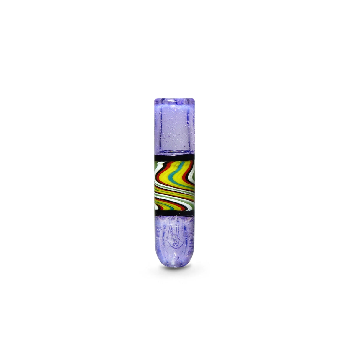 Piteira de Vidro Colorida Incalmo Fat Purple Clear
