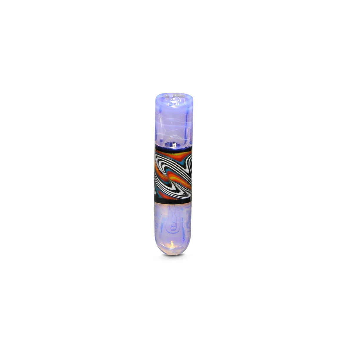 Piteira de Vidro Colorida Incalmo Fat Purple Twist Double