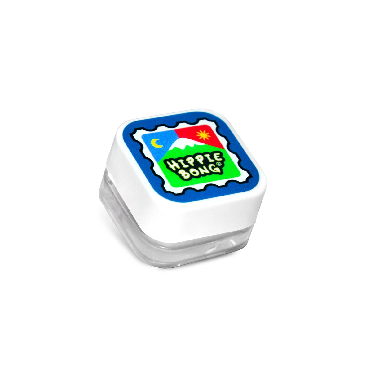 Slick de Vidro Branco Hippie Bong