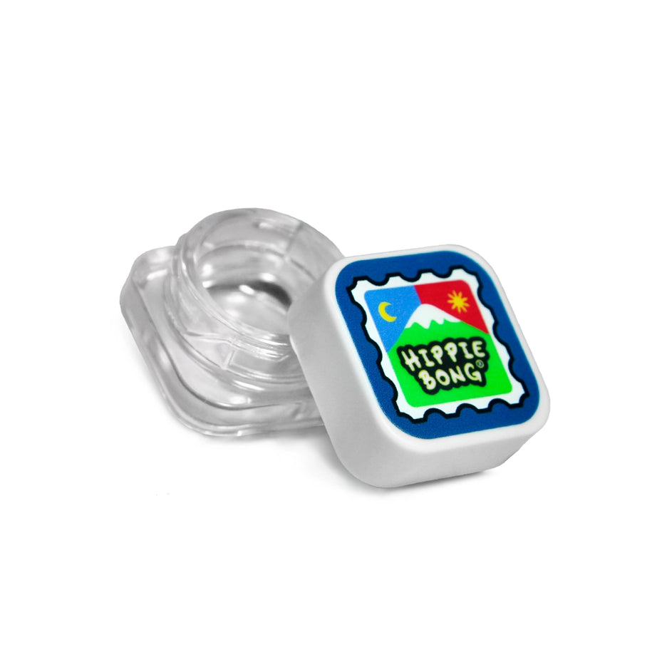 Slick de Vidro Branco Hippie Bong
