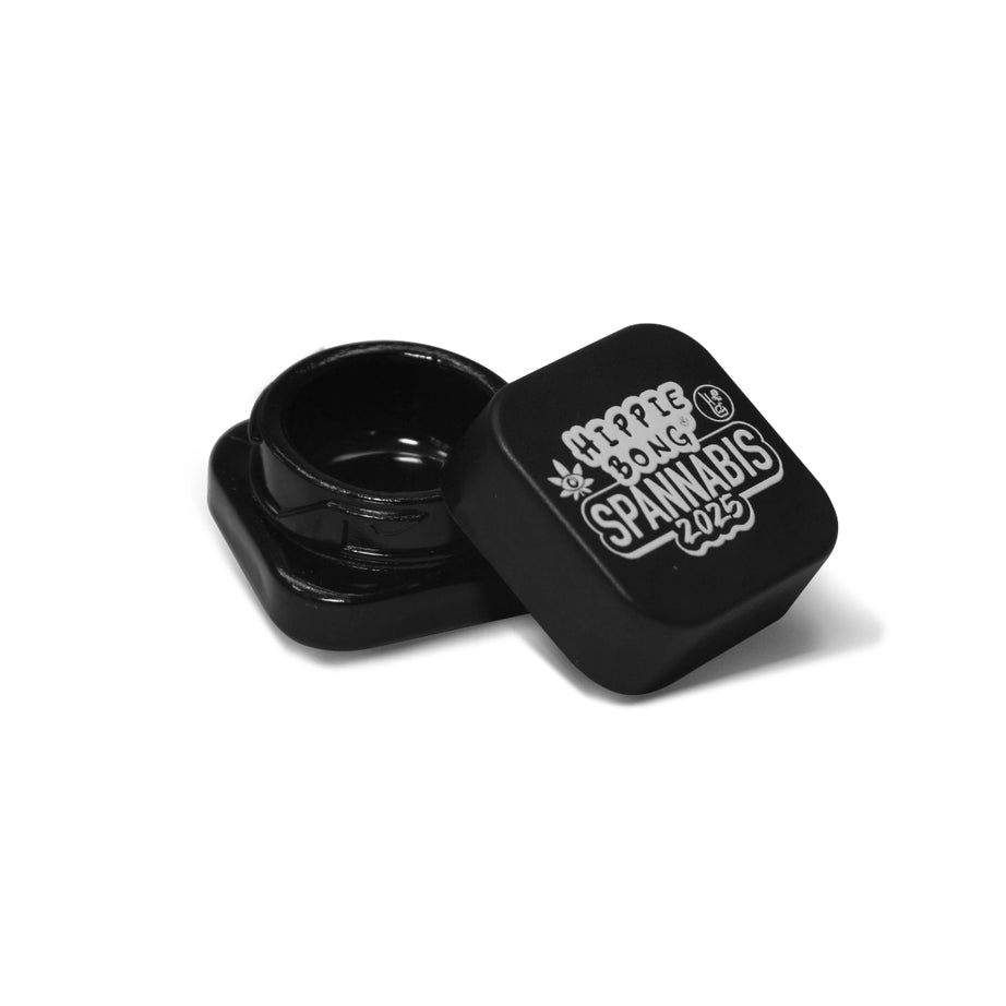 Pote de armazenamento Slick de Vidro UV Preto