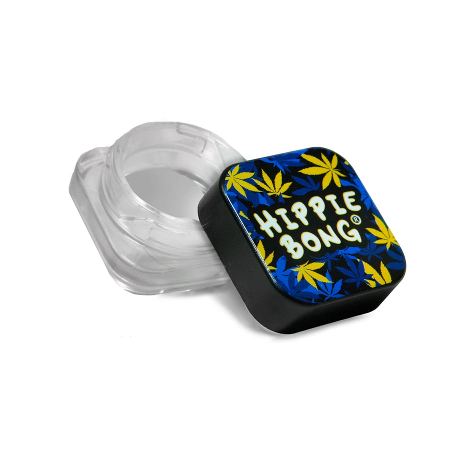 Slick de Vidro Preto UV Hippie Bong