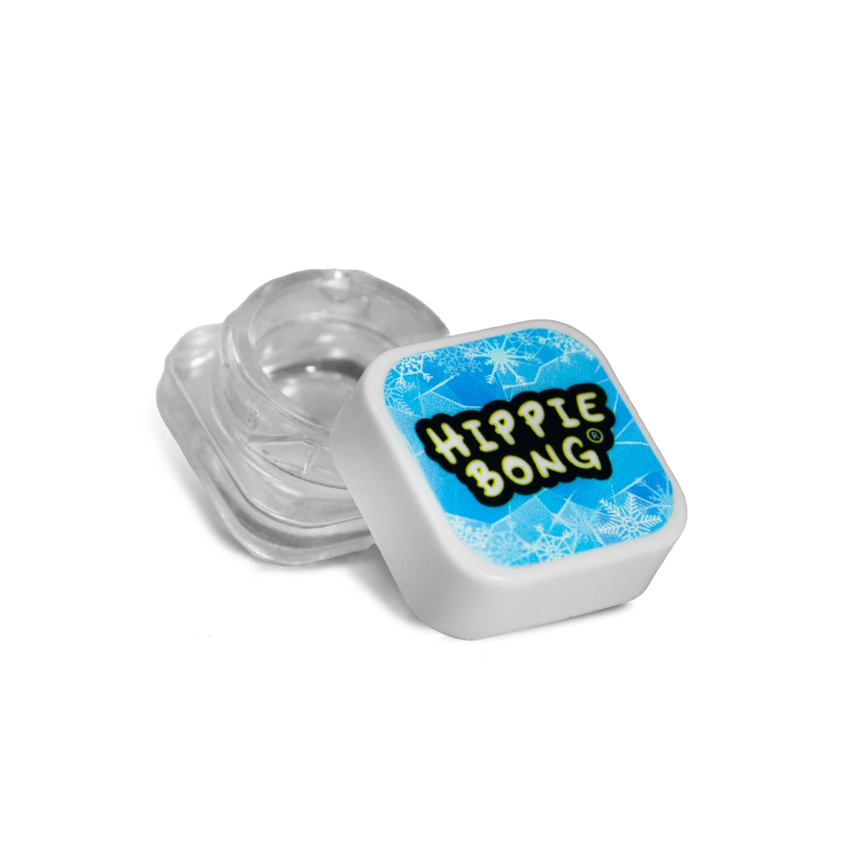 Slick de Vidro Branco Hippie Bong