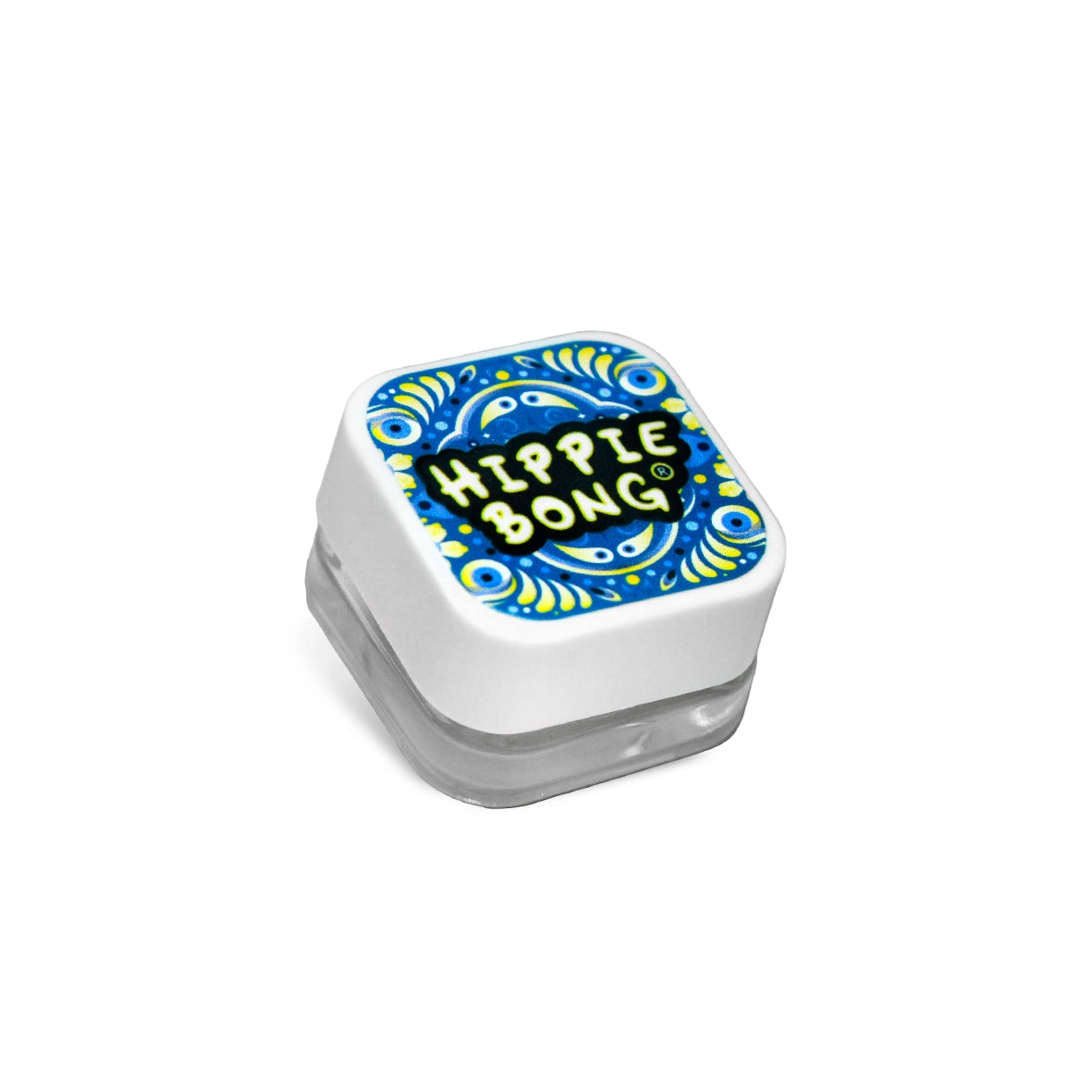 Slick de Vidro Branco Hippie Bong