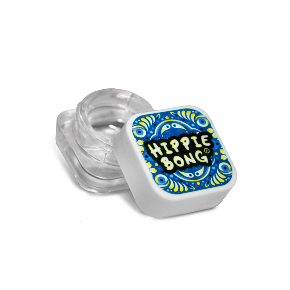 Slick de Vidro Branco Hippie Bong