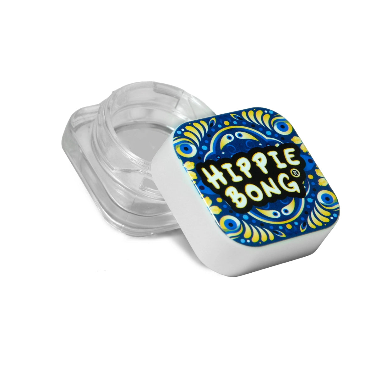 Slick de Vidro Branco Hippie Bong