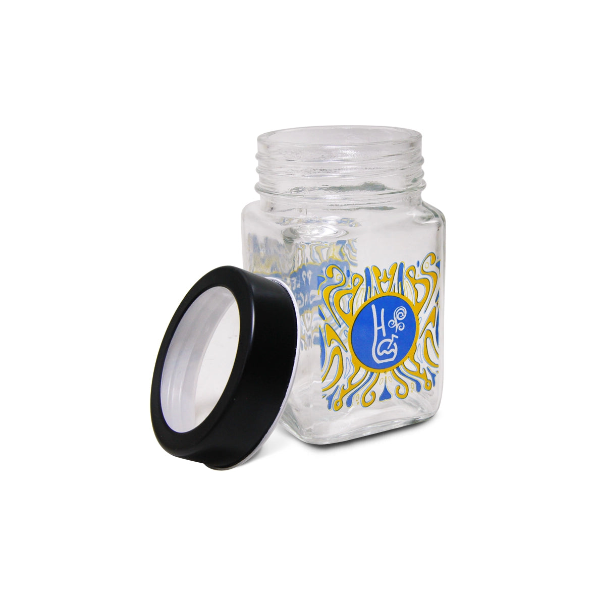 Pote de Vidro Hermético Square