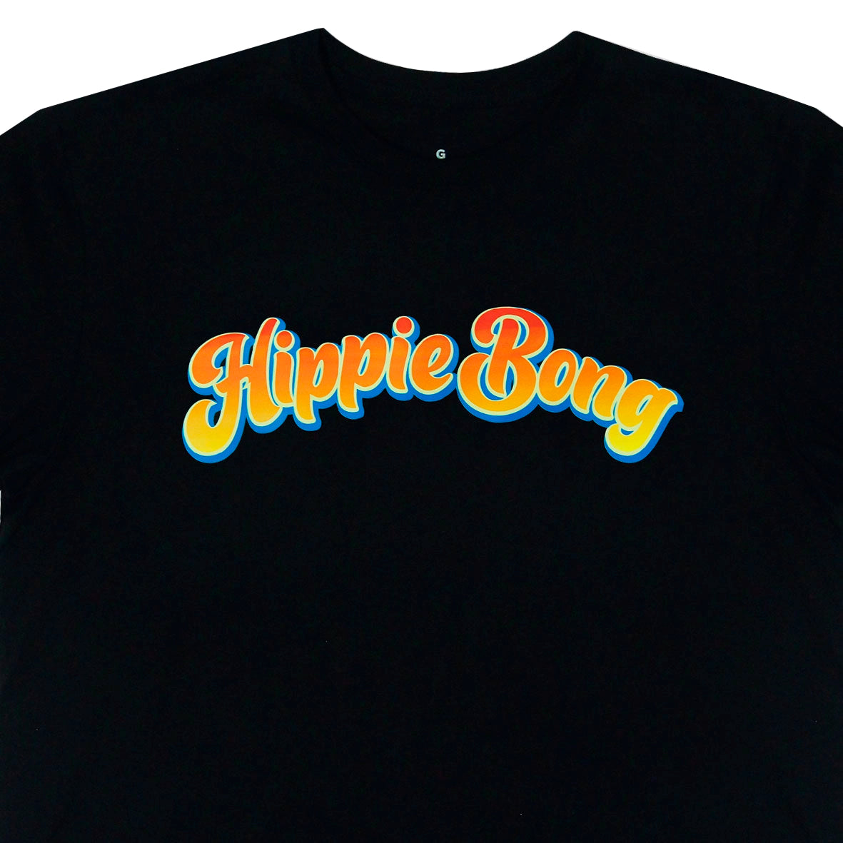 Camiseta Preta Hippie Bong Soprador de Vidro