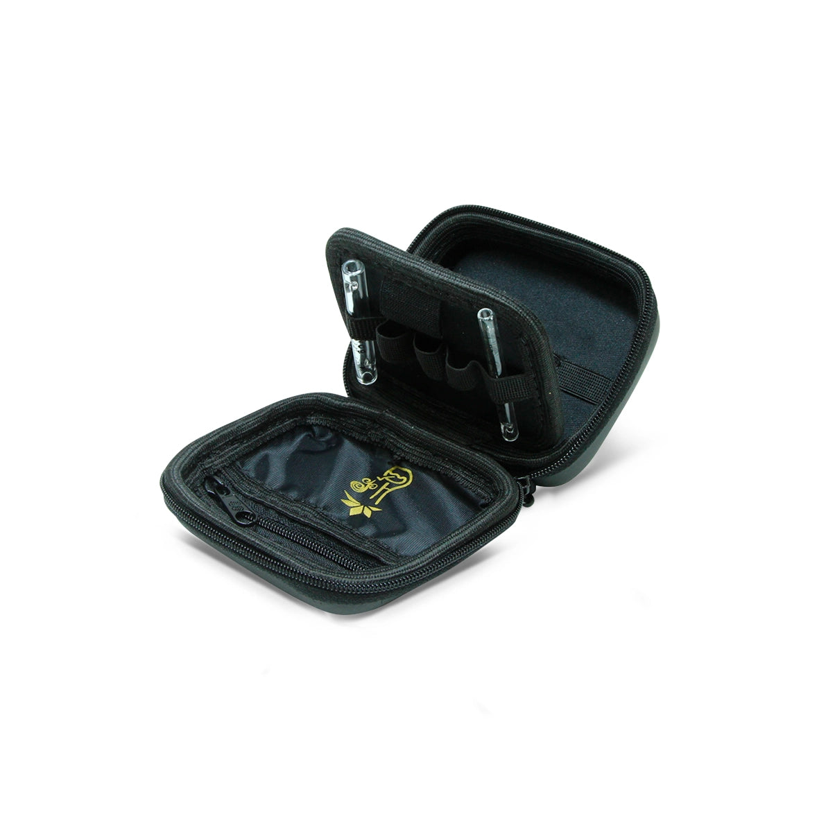 Case armazenamento com duas Piteiras de vidro Puff life proteção